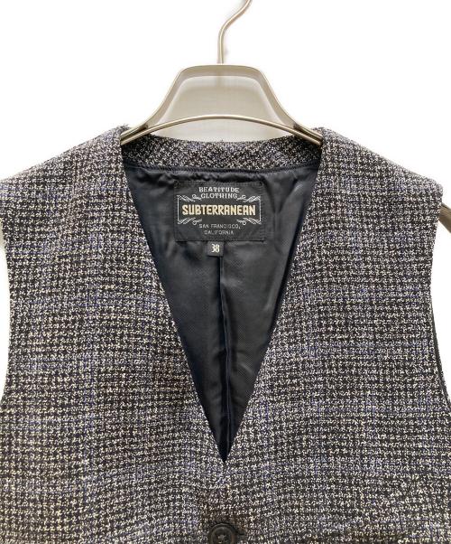 freewheelers（フリーホイーラーズ）freewheelers (フリーホイーラーズ) サブタリアン ツイード ディランベスト グレー サイズ:３８の古着・服飾アイテム