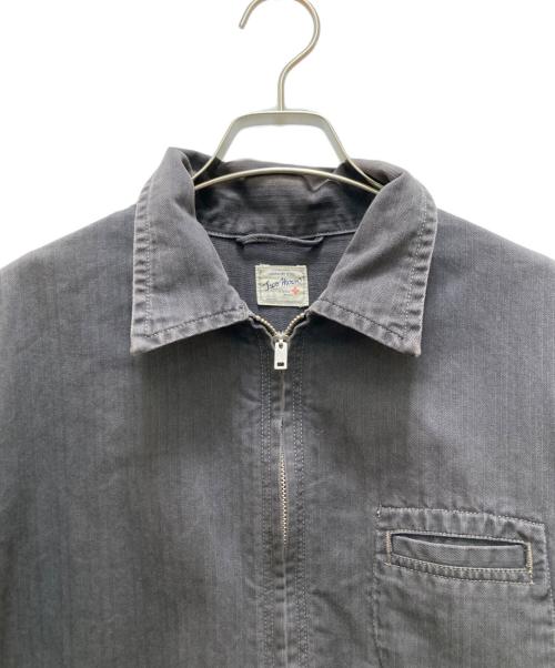 TWO MOON（トゥームーン）TWO MOON (トゥームーン) ヘリンボーンワークジャケット ブラック サイズ:４２の古着・服飾アイテム