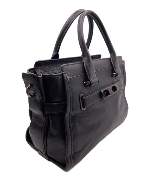 COACH（コーチ）COACH (コーチ) ターンロック2WAYバッグ ブラックの古着・服飾アイテム