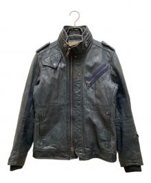 AVIREX（アヴィレックス）の古着「M-65 レザージャケット」｜グレー