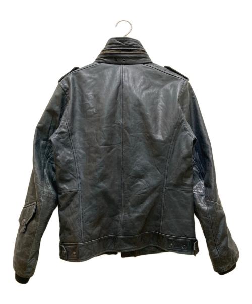 AVIREX（アヴィレックス）AVIREX (アヴィレックス) M-65 レザージャケット グレー サイズ:Mの古着・服飾アイテム