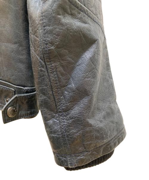 AVIREX（アヴィレックス）AVIREX (アヴィレックス) M-65 レザージャケット グレー サイズ:Mの古着・服飾アイテム