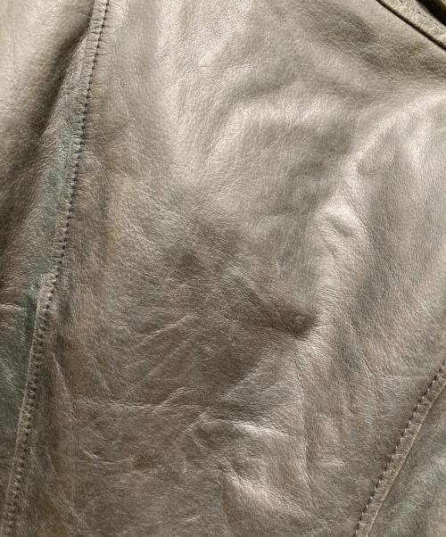 AVIREX（アヴィレックス）AVIREX (アヴィレックス) M-65 レザージャケット グレー サイズ:Mの古着・服飾アイテム
