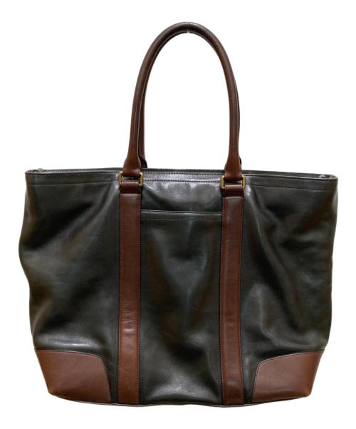 COACH（コーチ）COACH (コーチ) ブリーカー 2WAYレザートートバッグ ブラック×ブラウンの古着・服飾アイテム