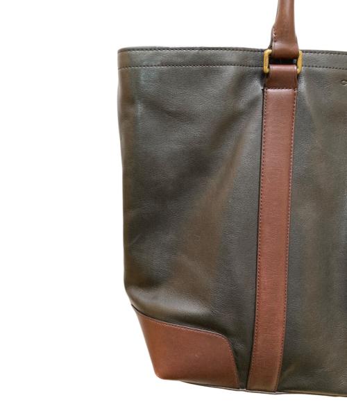 COACH（コーチ）COACH (コーチ) ブリーカー 2WAYレザートートバッグ ブラック×ブラウンの古着・服飾アイテム