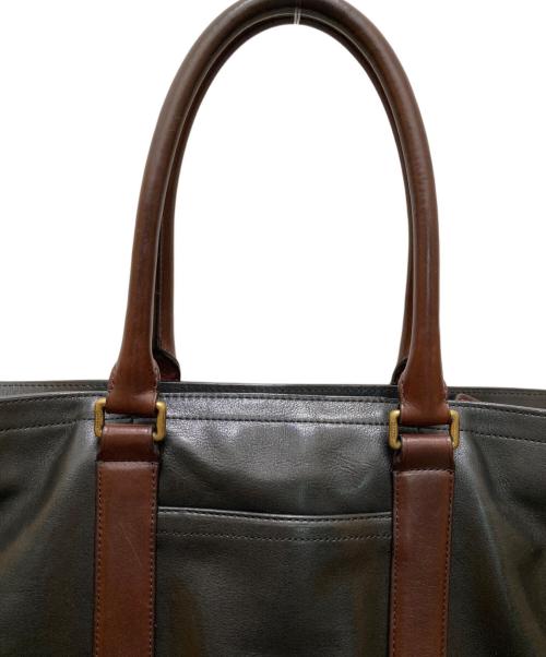 COACH（コーチ）COACH (コーチ) ブリーカー 2WAYレザートートバッグ ブラック×ブラウンの古着・服飾アイテム