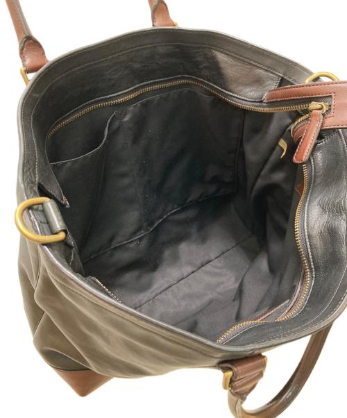 COACH（コーチ）COACH (コーチ) ブリーカー 2WAYレザートートバッグ ブラック×ブラウンの古着・服飾アイテム