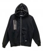 NEIGHBORHOODネイバーフッド）の古着「SOLID SWEAT ZIP HOODIE LS」｜ブラック