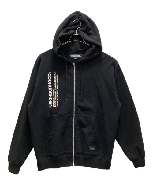 NEIGHBORHOOD（ネイバーフッド）NEIGHBORHOOD (ネイバーフッド) SOLID SWEAT ZIP HOODIE LS ブラック サイズ:Lの古着・服飾アイテム