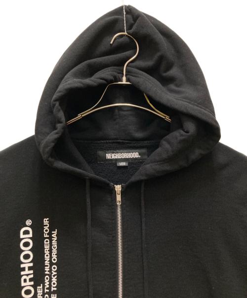 NEIGHBORHOOD（ネイバーフッド）NEIGHBORHOOD (ネイバーフッド) SOLID SWEAT ZIP HOODIE LS ブラック サイズ:Lの古着・服飾アイテム
