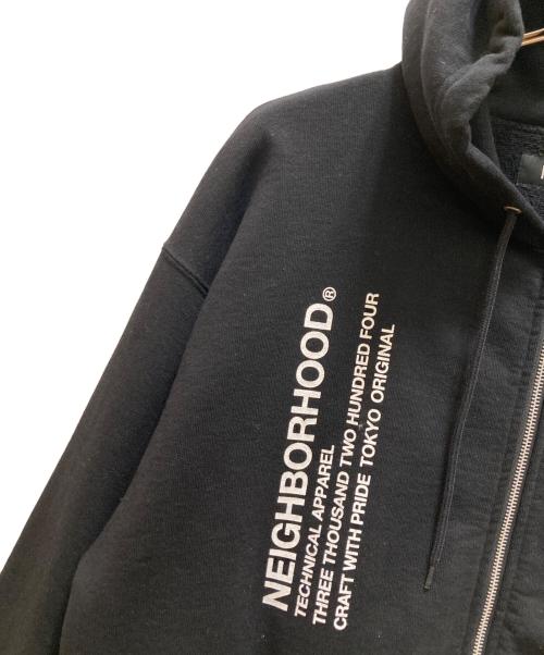 NEIGHBORHOOD（ネイバーフッド）NEIGHBORHOOD (ネイバーフッド) SOLID SWEAT ZIP HOODIE LS ブラック サイズ:Lの古着・服飾アイテム