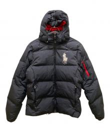 POLO RALPH LAUREN（ポロ・ラルフローレン）の古着「ビッグポニーダウンジャケット」｜ネイビー