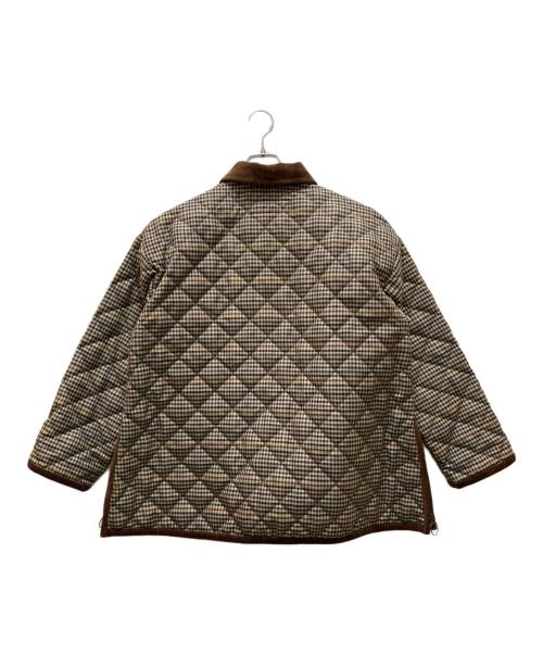 THE SHINZONE（ザ シンゾーン）THE SHINZONE (ザ シンゾーン) B-SHOP (ビショップ) 別注 キルティングショートコート チェック ブラウン サイズ:F0 未使用品の古着・服飾アイテム