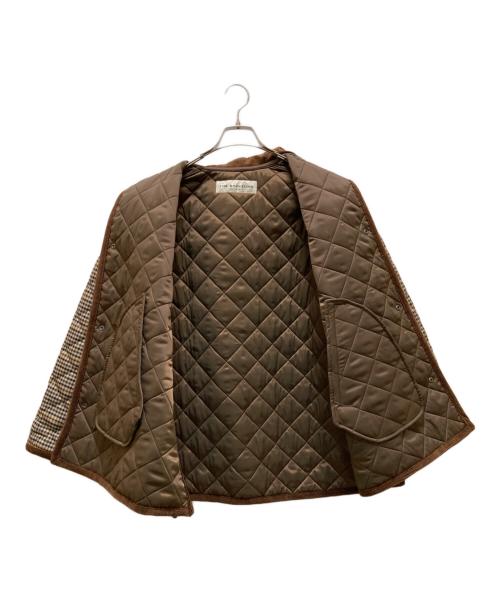 THE SHINZONE（ザ シンゾーン）THE SHINZONE (ザ シンゾーン) B-SHOP (ビショップ) 別注 キルティングショートコート チェック ブラウン サイズ:F0 未使用品の古着・服飾アイテム