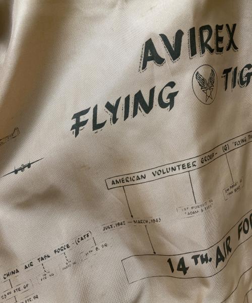 AVIREX（アヴィレックス）AVIREX (アヴィレックス) ワッペンデザイン G-1 レザーフライトジャケット ブラウン サイズ:Sの古着・服飾アイテム