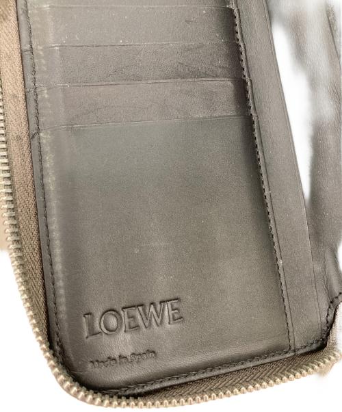 LOEWE（ロエベ）LOEWE (ロエベ) パズル エッジ ジップアラウンド オープン ウォレット ブラウンの古着・服飾アイテム