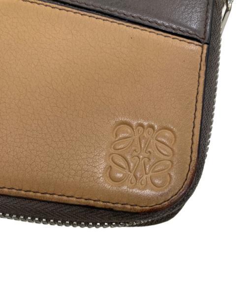 LOEWE（ロエベ）LOEWE (ロエベ) パズル エッジ ジップアラウンド オープン ウォレット ブラウンの古着・服飾アイテム