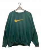 NIKEナイキ）の古着「オールドスウッシュスウェット」｜グリーン