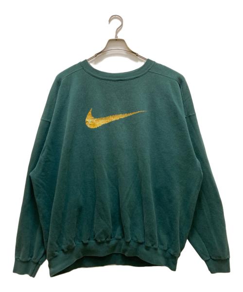 NIKE（ナイキ）NIKE (ナイキ) オールドスウッシュスウェット グリーン サイズ:ＸＸＬの古着・服飾アイテム