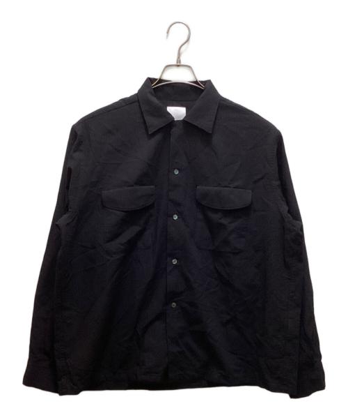 and（アンド）and (アンド) ウール混ナイロンシャツ ネイビー サイズ:3の古着・服飾アイテム