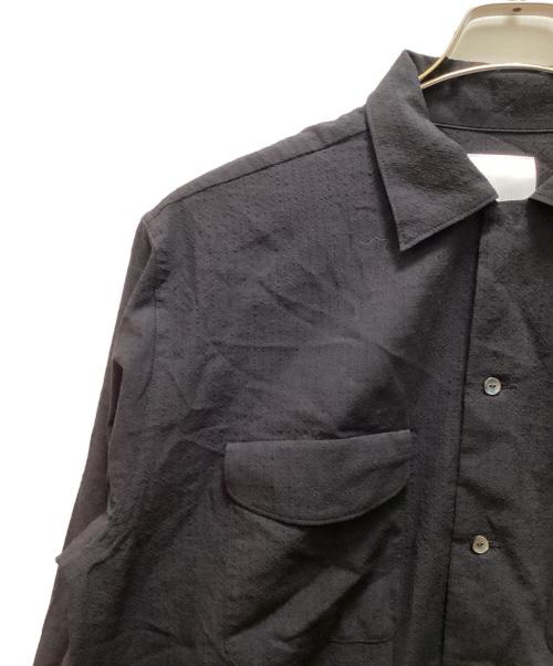 and（アンド）and (アンド) ウール混ナイロンシャツ ネイビー サイズ:3の古着・服飾アイテム