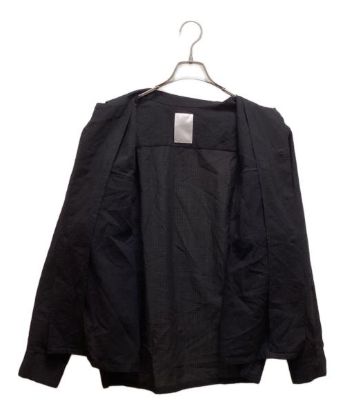 and（アンド）and (アンド) ウール混ナイロンシャツ ネイビー サイズ:3の古着・服飾アイテム