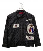 SUPREMEシュプリーム）の古着「ディヴォーション  フランネルジップアップシャツ」｜ブラック