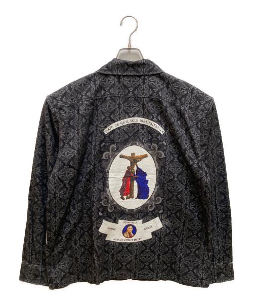 SUPREME（シュプリーム）SUPREME (シュプリーム) ディヴォーション  フランネルジップアップシャツ ブラック サイズ:Mの古着・服飾アイテム