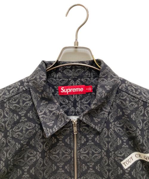 SUPREME（シュプリーム）SUPREME (シュプリーム) ディヴォーション  フランネルジップアップシャツ ブラック サイズ:Mの古着・服飾アイテム