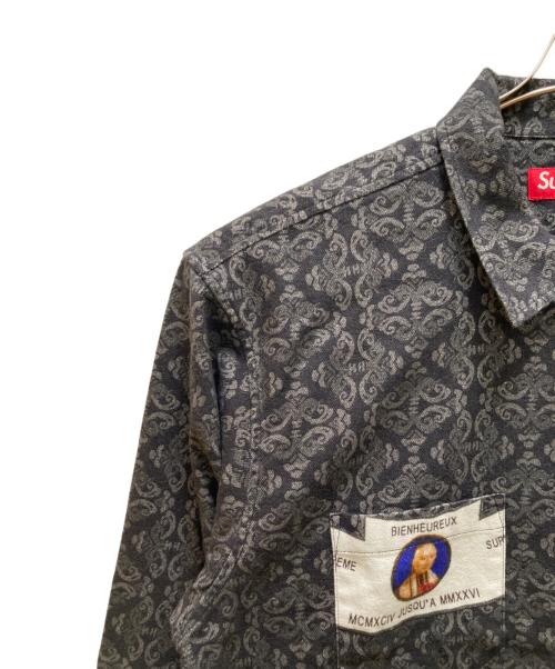 SUPREME（シュプリーム）SUPREME (シュプリーム) ディヴォーション  フランネルジップアップシャツ ブラック サイズ:Mの古着・服飾アイテム