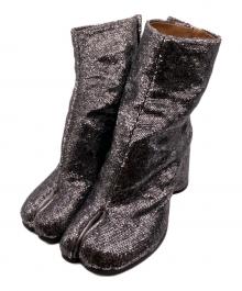 Maison Margiela（メゾンマルジェラ）の古着「スパンコール タビブーツ」｜シルバー