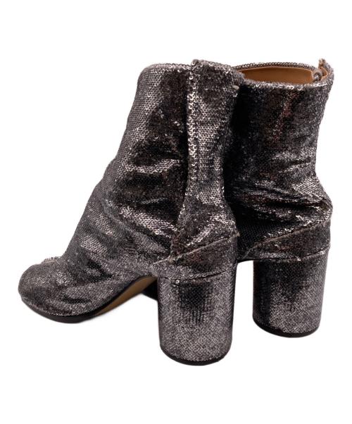 Maison Margiela（メゾンマルジェラ）Maison Margiela (メゾンマルジェラ) スパンコール タビブーツ シルバー サイズ:３６の古着・服飾アイテム