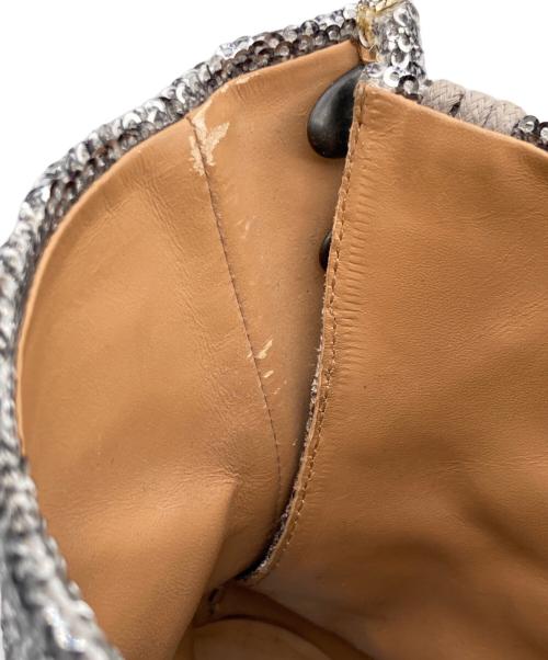 Maison Margiela（メゾンマルジェラ）Maison Margiela (メゾンマルジェラ) スパンコール タビブーツ シルバー サイズ:３６の古着・服飾アイテム