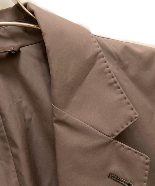 ERMENEGILDO ZEGNA（エルメネジルド・ゼニア）ERMENEGILDO ZEGNA (エルメネジルド・ゼニア) ポリエステル2Bテーラードジャケット ブラウン サイズ:50Rの古着・服飾アイテム
