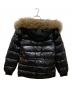 MONCLER (モンクレール) ROD ファーダウンジャケット ブラック：33000円