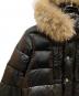 中古・古着 MONCLER (モンクレール) ROD ファーダウンジャケット ブラック：33000円