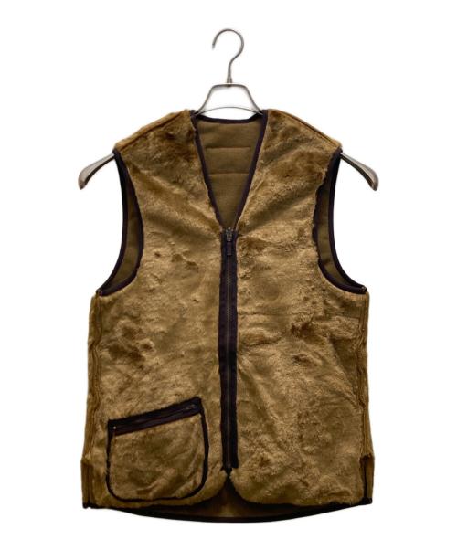 Barbour（バブアー）Barbour (バブアー) フェイクファージップライナーベスト ブラウン サイズ:38の古着・服飾アイテム