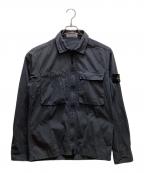 STONE ISLANDストーンアイランド）の古着「ジップアップシャツブルゾン」｜グレー