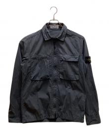 STONE ISLAND（ストーンアイランド）の古着「ジップアップシャツブルゾン」｜グレー