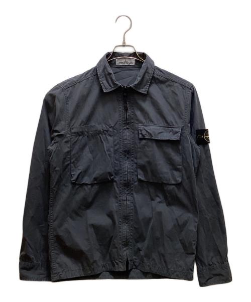 STONE ISLAND（ストーンアイランド）STONE ISLAND (ストーンアイランド) ジップアップシャツブルゾン グレー サイズ:mの古着・服飾アイテム