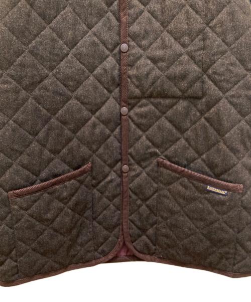 LAVENHAM（ラベンハム）LAVENHAM (ラベンハム) MOON ツイードキルティングジャケット ブラウン サイズ:Lの古着・服飾アイテム