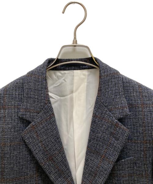 YLEVE（イレーヴ）YLEVE (イレーヴ) ウールチェック2Bテーラードジャケット グレー サイズ:３の古着・服飾アイテム