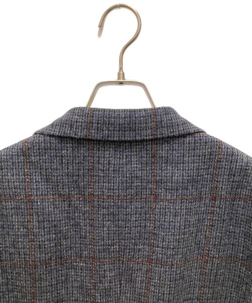 YLEVE（イレーヴ）YLEVE (イレーヴ) ウールチェック2Bテーラードジャケット グレー サイズ:３の古着・服飾アイテム