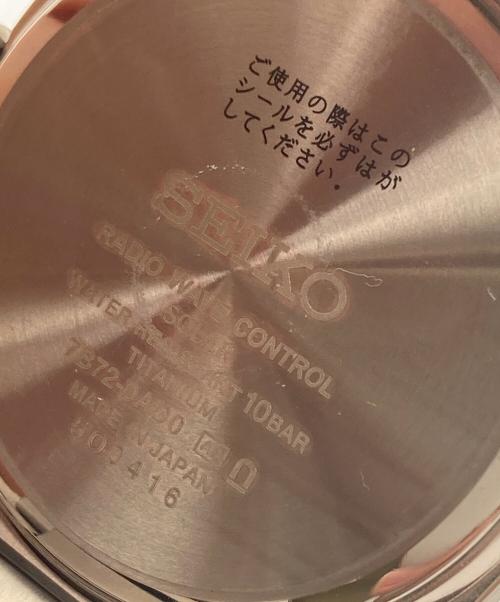 SEIKO（セイコー）SEIKO (セイコー) アストロン リストウォッチ ブラックの古着・服飾アイテム