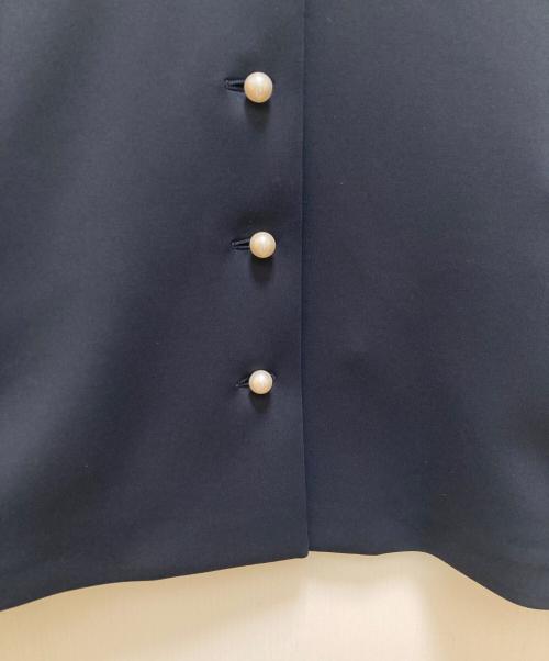 UNITED ARROWS（ユナイテッドアローズ）UNITED ARROWS (ユナイテッドアローズ) SPONGY ノーカラー ジャケット ネイビー サイズ:36の古着・服飾アイテム