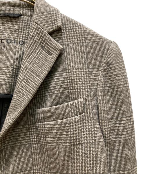 CIRCOLO 1901（チルコロ1901）Circolo 1901 (チルコロ1901) グレンチェック2Bテーラードジャケット ベージュ サイズ:50の古着・服飾アイテム