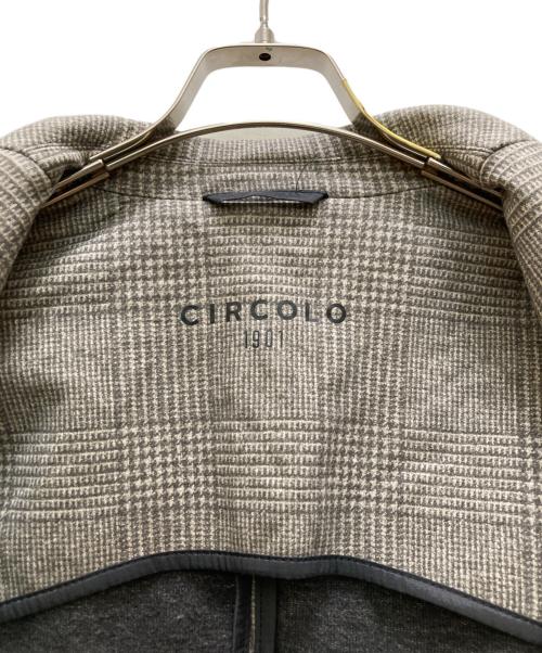 CIRCOLO 1901（チルコロ1901）Circolo 1901 (チルコロ1901) グレンチェック2Bテーラードジャケット ベージュ サイズ:50の古着・服飾アイテム