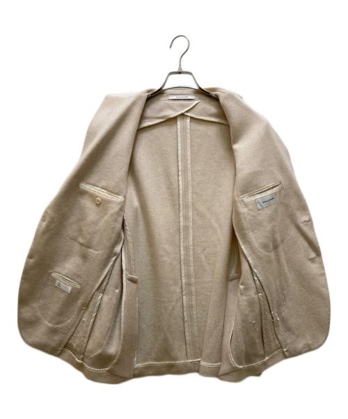TAGLIATORE（タリアトーレ）TAGLIATORE (タリアトーレ) モンテカルロ ウール2Bテーラードジャケット ベージュ サイズ:50の古着・服飾アイテム
