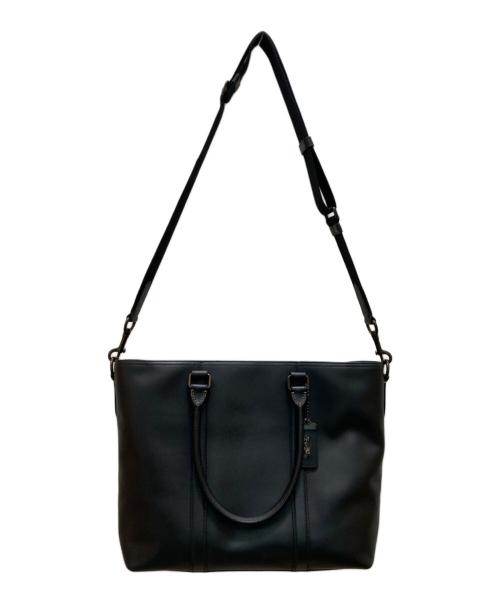 COACH（コーチ）COACH (コーチ) メトロポリタン2WAYレザートートバッグ ブラックの古着・服飾アイテム