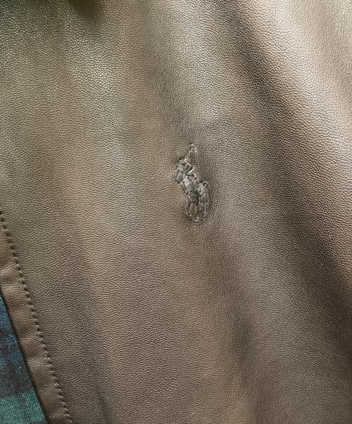 POLO RALPH LAUREN（ポロ・ラルフローレン）POLO RALPH LAUREN (ポロ・ラルフローレン) ラムレザースイングトップ ブラック サイズ:Sの古着・服飾アイテム